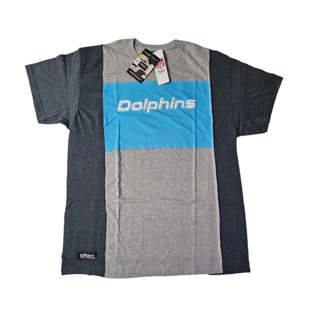 Miami Dolphins Refried Apparel Sustainable Split T-Shirt NFL Men's XL NWT